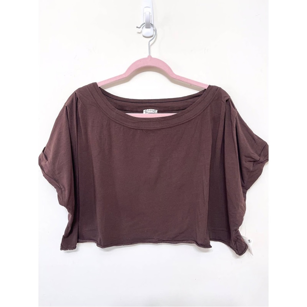 Free People Chocolate Brown Crop Top